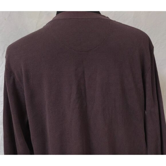 KingSize Mens 3XLT Purple Waffle Thermal Cotton Blend Outdoors Big Henley Shirt - Picture 8 of 11